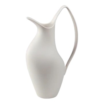 Witte keramische vaas 33 x 17 x 19 cm
