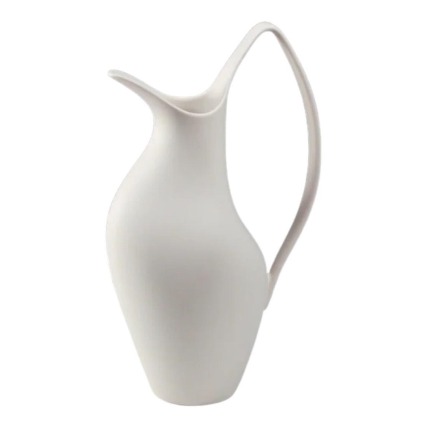 Witte keramische vaas 33 x 17 x 19 cm