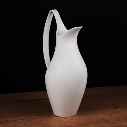 Witte keramische vaas 33 x 17 x 19 cm