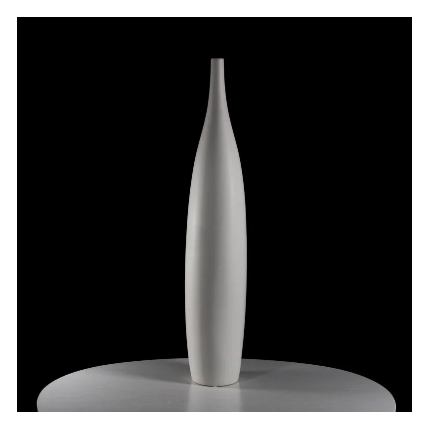Witte keramische vaas 70 cm
