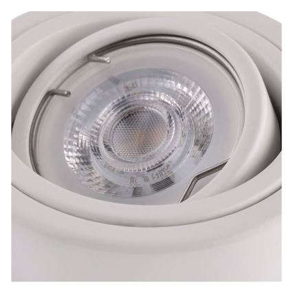 Witte LED Spotlamp TUBA 1x GU10 / 5W / 230V 2700K