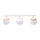 Witte Opbouw plafondlamp SFERA WOOD 3x E14 / 40W / 230V