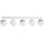 Witte Opbouw plafondlamp SFERA WOOD 5x E14 / 40W / 230V