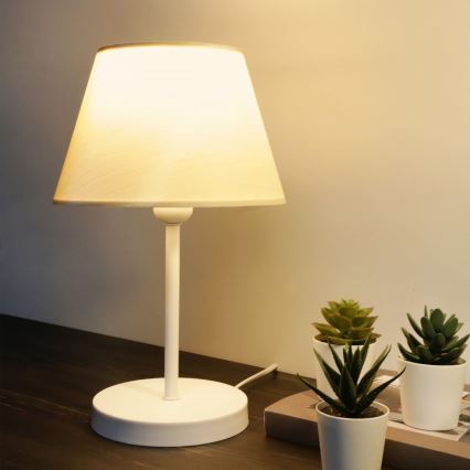 Witte tafellamp AYD 1xE27/40W/230V