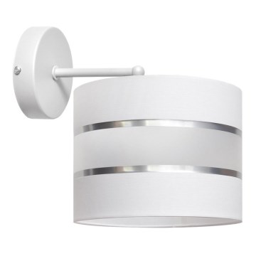 Witte Wandlamp HELEN 1x E27 / 15W / 230V