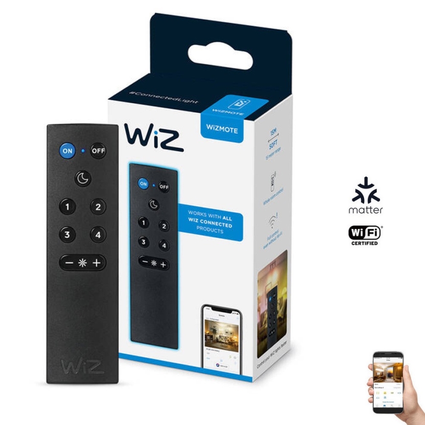 WiZ - Afstandsbediening WIZMOTE 2xAAA Wi-Fi