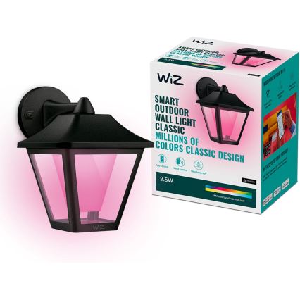 WiZ - Applique murale LED RGBW extérieure à intensité variable LED/9,5W/230V 2700-5000K IP44 Wi-Fi