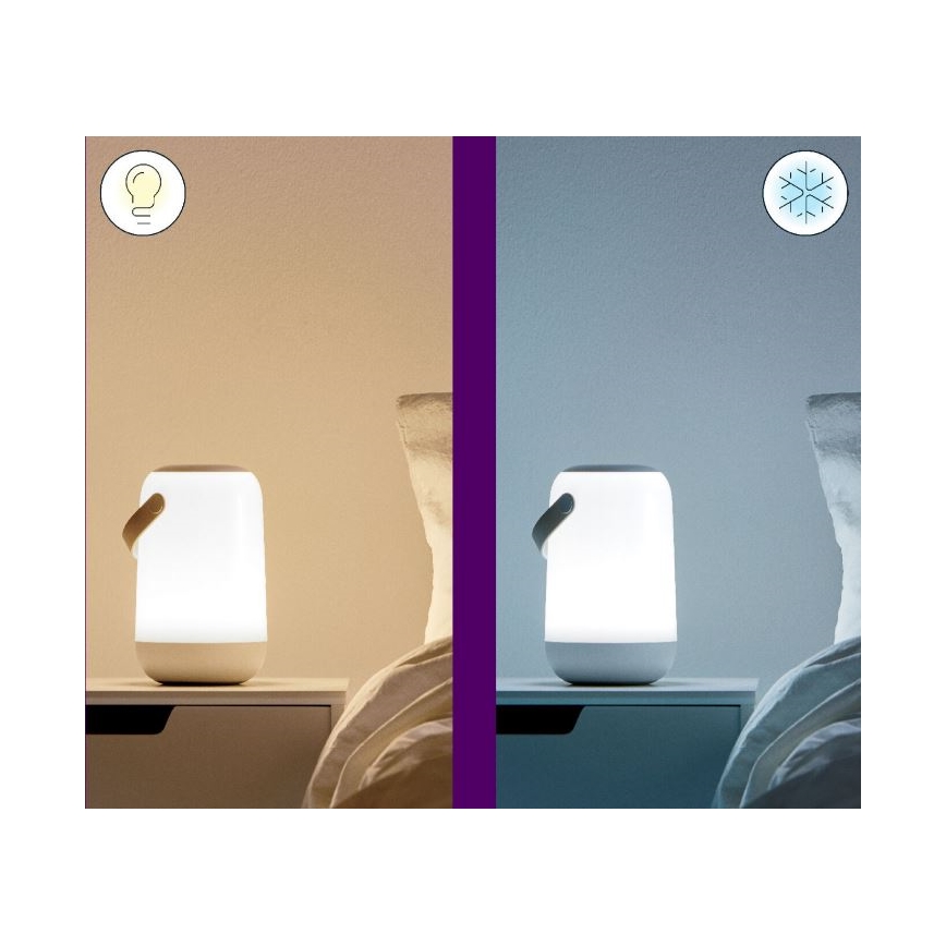 WiZ - LED RGBW Dimbare draagbare lamp MOBILE LED/13,5W/5V 2200-6500K Wi-Fi 1800 mAh