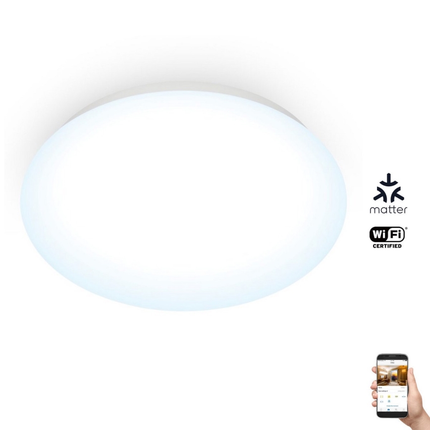 WiZ - Dimbare LED Plafond Lamp SUPERSLIM LED/17W/230V 4000K Wi-Fi