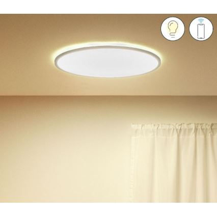 WiZ - Dimbare LED Plafondlamp SUPERSLIM LED/32W/230V 2700-6500K Wi-Fi wit