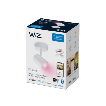 WiZ - Dimbare LED RGBW Spot IMAGEO 1xGU10/4,9W/230V CRI 90 Wi-Fi wit