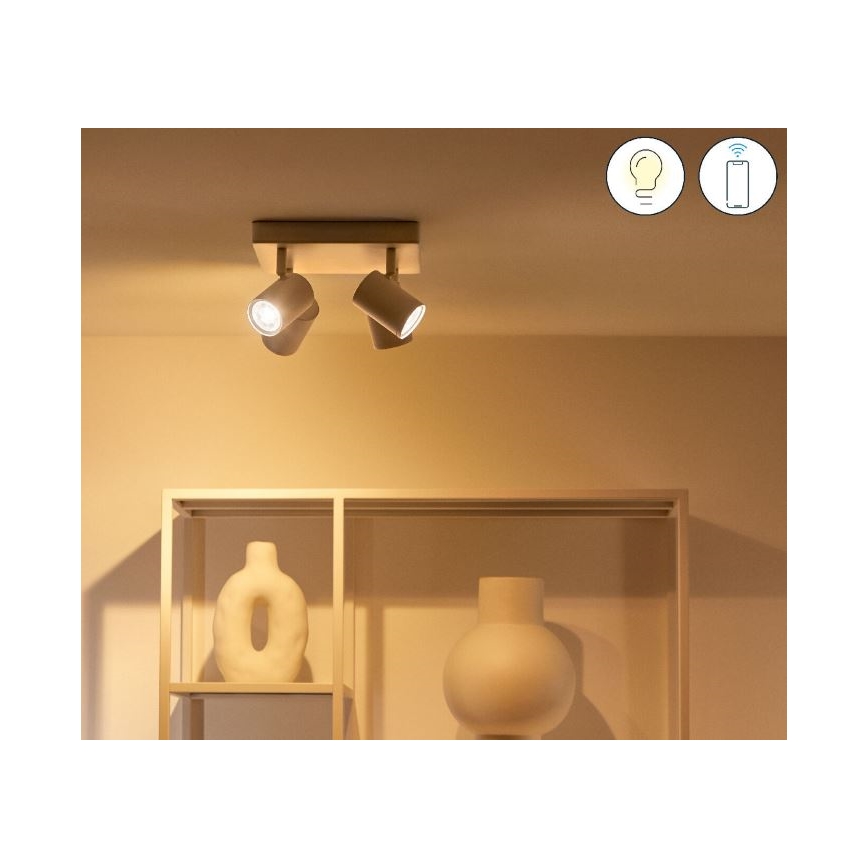 WiZ - Dimbare LED RGBW Spot IMAGEO 4xGU10/4,9W/230V 2200-6500K Wi-Fi CRI 90 wit