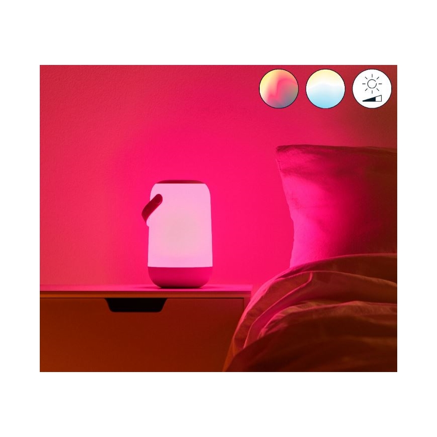WiZ - Draagbare en Dimbare LED RGBW Lamp MOBILE LED/13,5W/5V 2200-6500K Wi-Fi