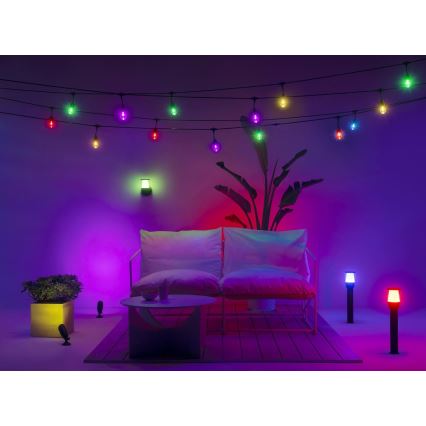 WiZ - Lampe extérieure à intensité variable RGBW ELPAS LED/4,8W/12/230V 2700-5000K IP65 Wi-Fi