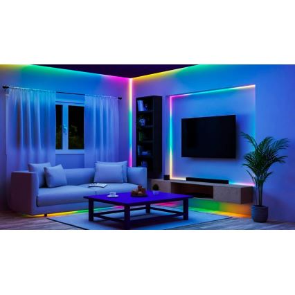 WiZ - LED RGBIC Dimbare strip 4m LED/10,2W/5V 2700-6500K Wi-Fi