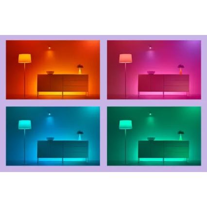 WiZ - LED RGBIC Dimbare strip 4m LED/10,2W/5V 2700-6500K Wi-Fi