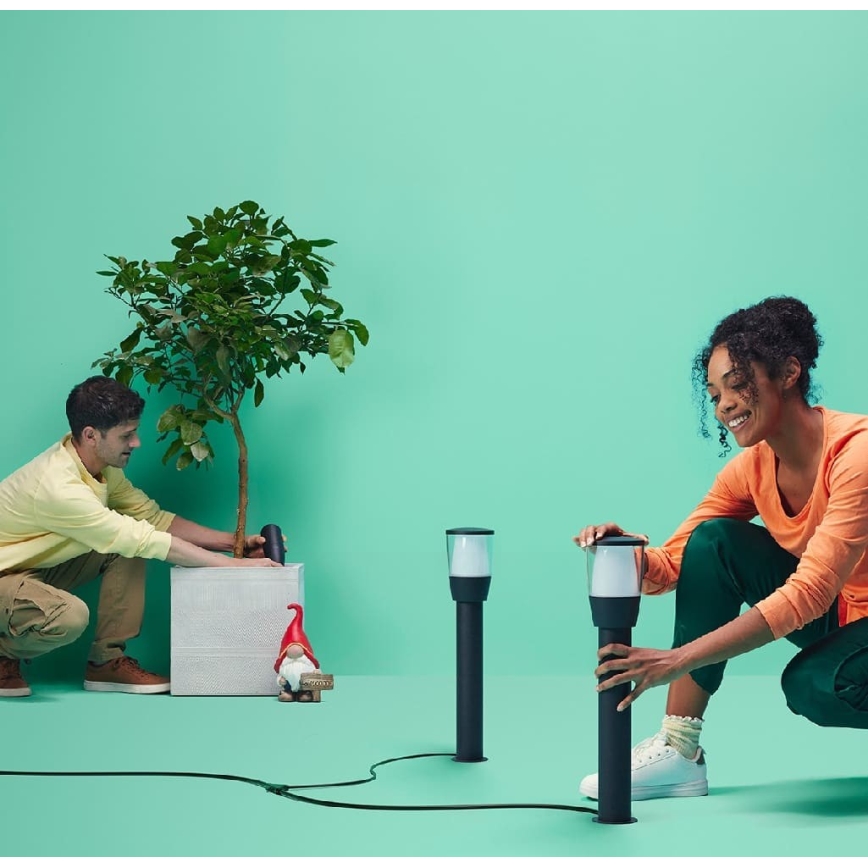 WiZ - LED RGBW dimbare buitenlamp ELPAS LED/4,8W/12/230V 2700-5000K IP65 Wi-Fi