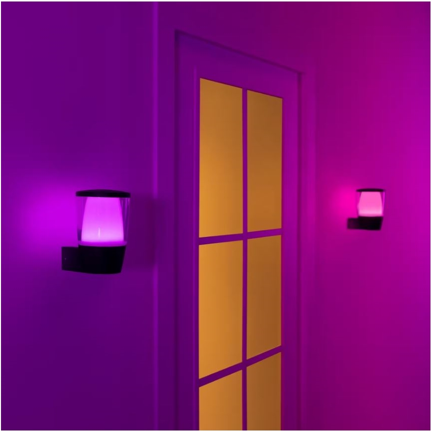 WiZ - LED RGBW Dimbare buitenwandlamp ELPAS LED/8,5W/230V 2700–5000K IP44 Wi-Fi