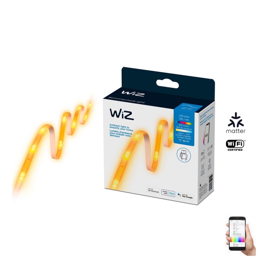 WiZ - LED RGBW Dimbare strip 4m LED/13W/230V 2700-6500K Wi-Fi
