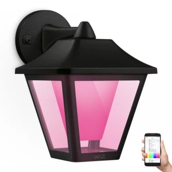 WiZ - LED RGBW Dimbare wandlamp voor buiten LED/9,5W/230V 2700-5000K IP44 Wi-Fi