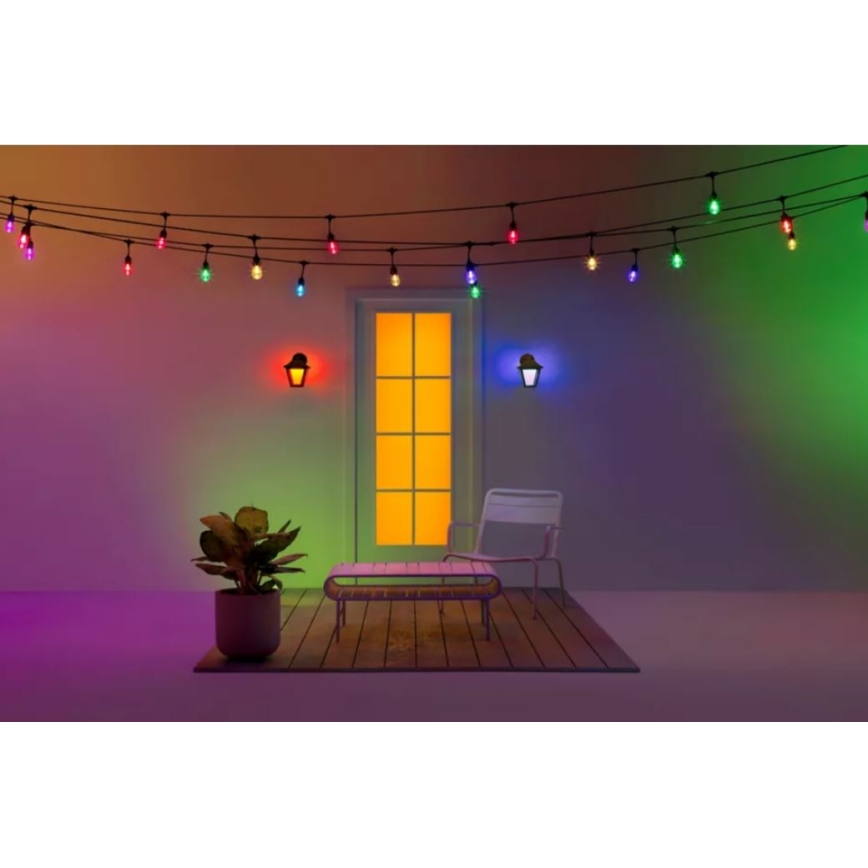 WiZ - LED RGBW Dimbare wandlamp voor buiten LED/9,5W/230V 2700-5000K IP44 Wi-Fi