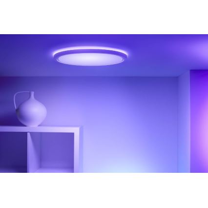 WiZ - Plafonnier à intensité variable LED RVB SUPERSLIM LED/32W/230V 2700-6500K Wi-Fi blanc