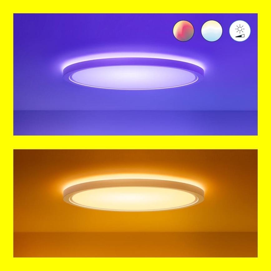 WiZ - Plafonnier à intensité variable LED RVB SUPERSLIM LED/32W/230V 2700-6500K Wi-Fi blanc