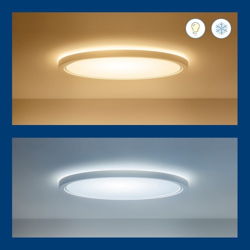 WiZ - Plafonnier à intensité variable LED RVB SUPERSLIM LED/32W/230V 2700-6500K Wi-Fi blanc