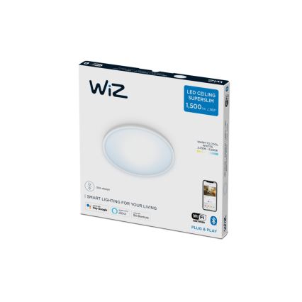 WiZ - Plafonnier LED à intensité variable SUPERSLIM LED/16W/230V 2700-6500K Wi-Fi blanc