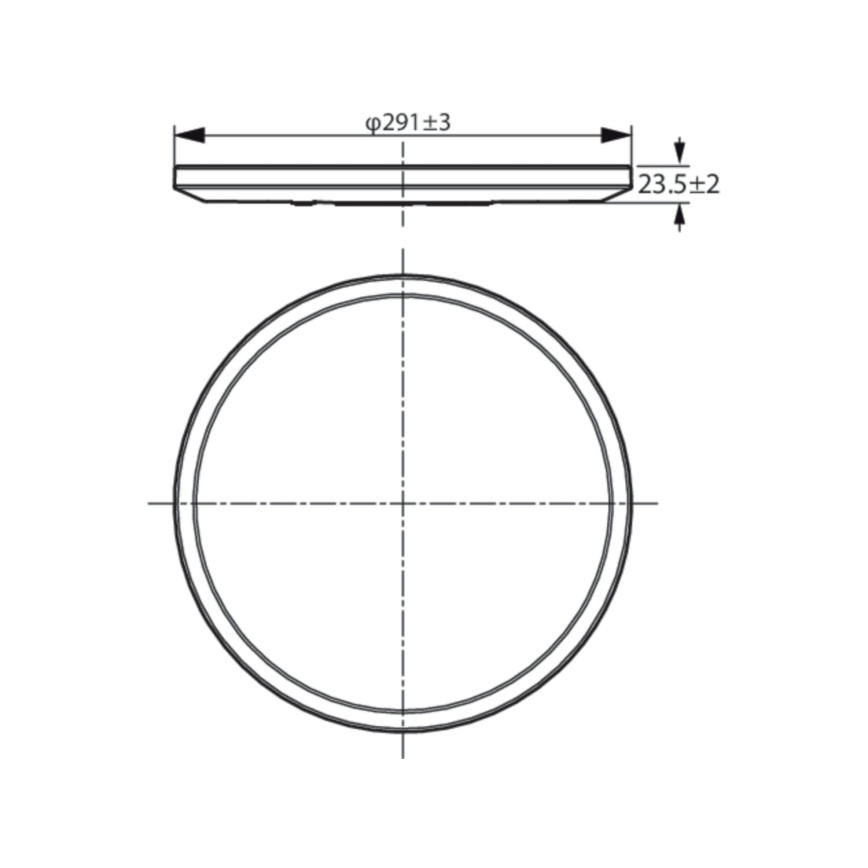 WiZ - Plafonnier LED à intensité variable SUPERSLIM LED/16W/230V 2700-6500K Wi-Fi blanc