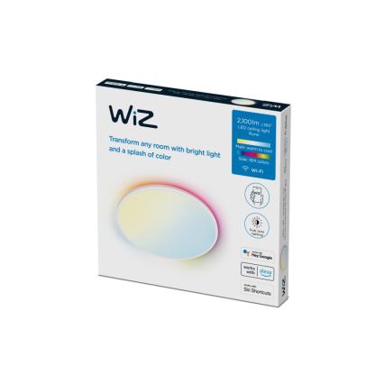 WiZ - Plafonnier LED RVBW à intensité variable RUNE LED/21W/230V 2700-6500K Wi-Fi blanc