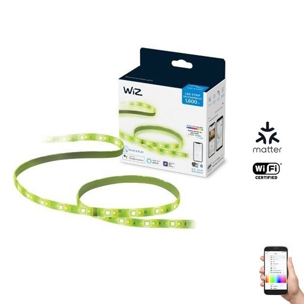 WiZ - Ruban LED RGB à intensité variable 2m LED/20W/230V 2700-6500K Wi-Fi