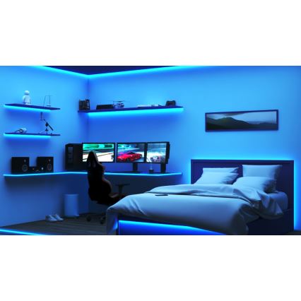 WiZ - Ruban RGBW à intensité variable 10m LED/12W/230V 2700-6500K Wi-Fi