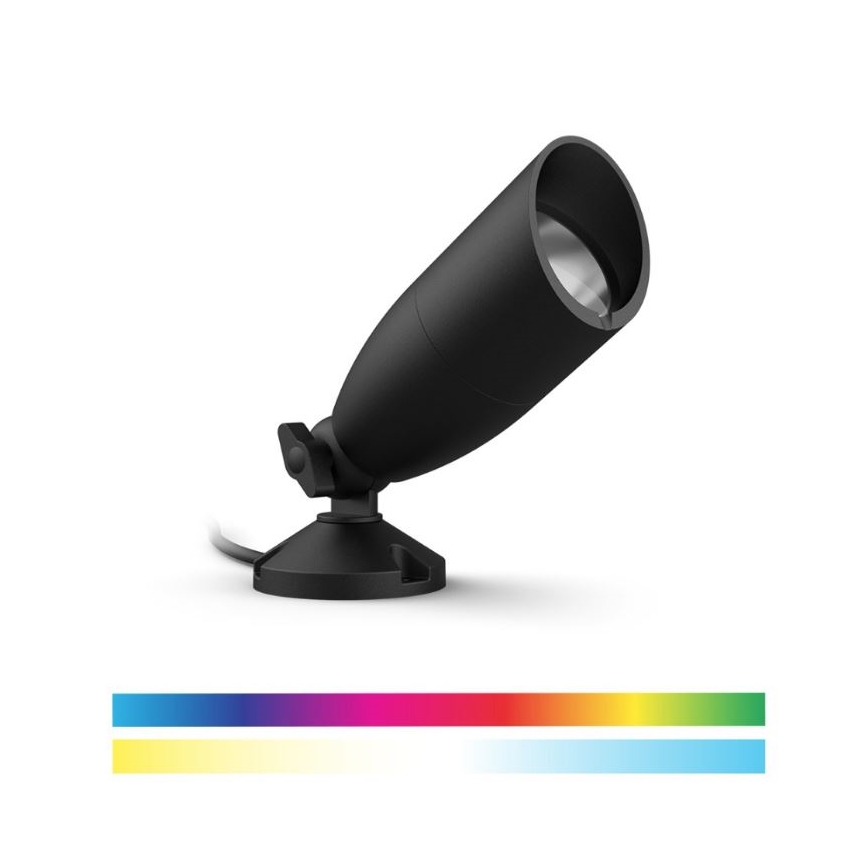 WiZ -SET 2x LED RGBW Dimbare buitenlamp SPOT LED/10W/230V 2700-5000K IP65 Wi-Fi