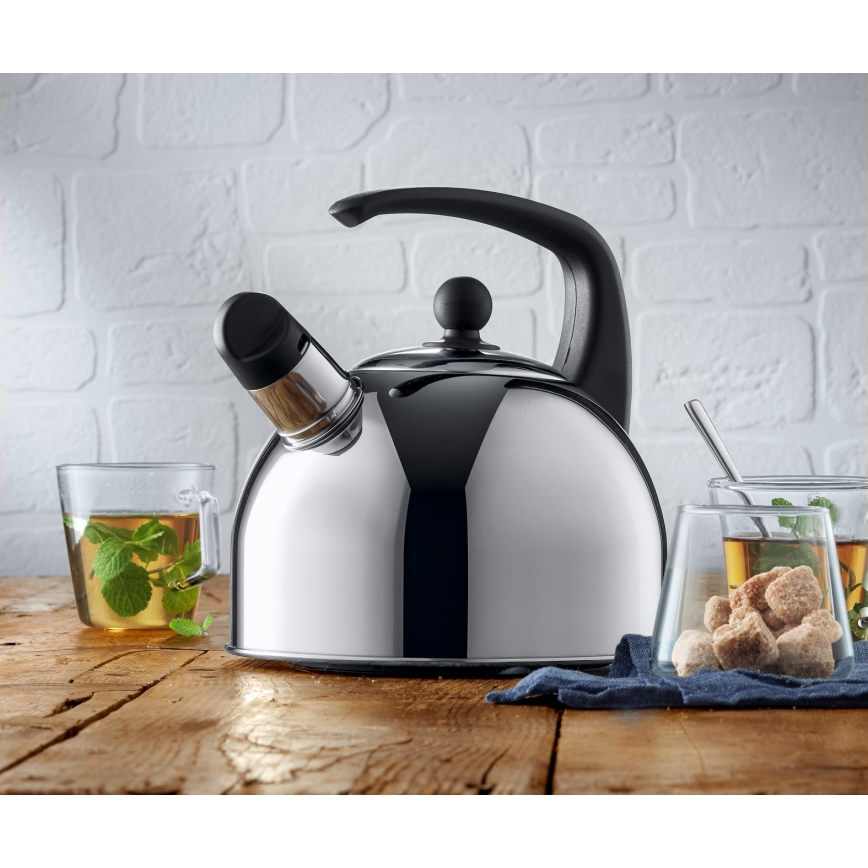 WMF - Bouilloire avec sifflet 2l acier inoxydable