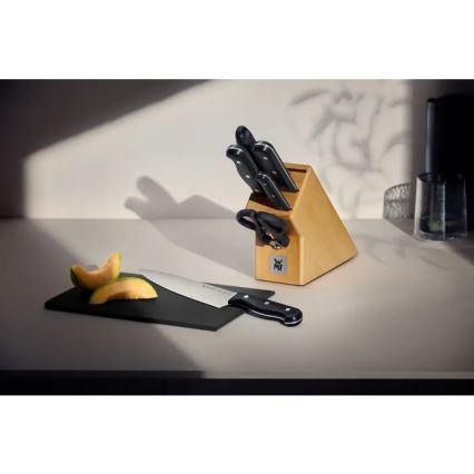WMF - Ensemble de couteaux de cuisine SPITZENKLASSE PLUS avec bloc, 6 pièces