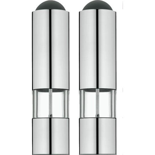 WMF - LOT 2x Moulin à épices électrique 6xAAA acier inoxydable