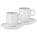 WMF - LOT 2x Tasse à café crème avec soucoupe BARISTA 170 ml blanc