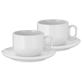 WMF - LOT 2x Tasse à cappuccino avec soucoupe BARISTA 160 ml blanc