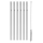 WMF - LOT 6x Pailles en acier inoxydable BARIC + brosse de nettoyage