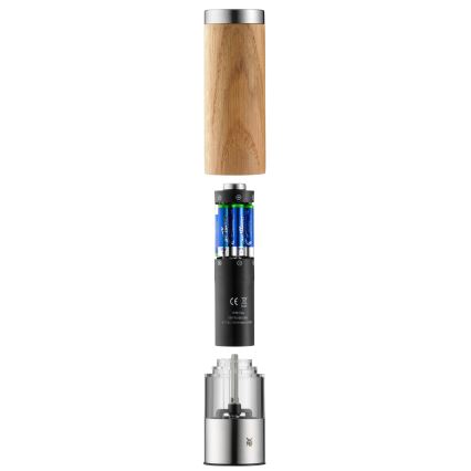 WMF - Moulin à épices électrique CERAMILL 6xAAA chêne