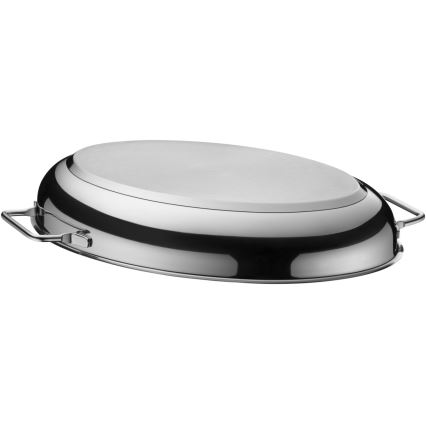 WMF - Ovale braadpan met een deksel  41x28,5 x18 cm roestvrij