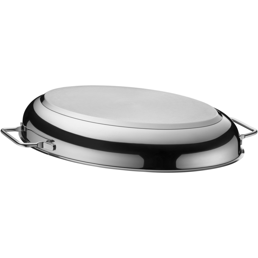 WMF - Ovale braadpan met een deksel  41x28,5 x18 cm roestvrij