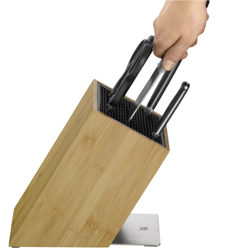 WMF - Porte-couteaux bambou/acier inoxydable