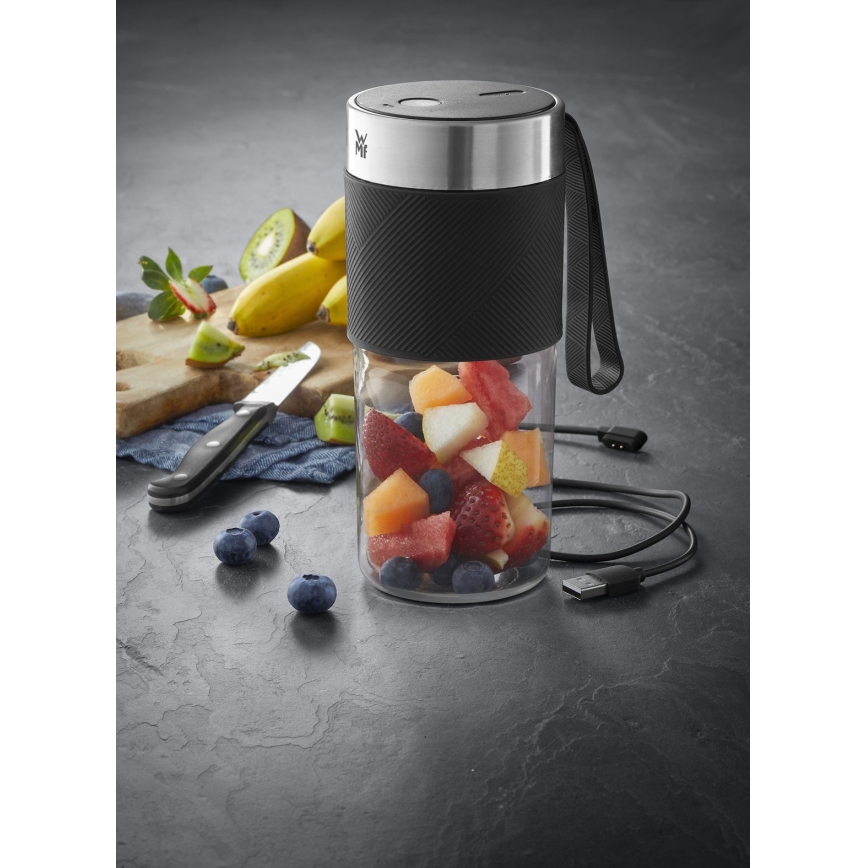 WMF - Reissmoothieblender KITCHENminis 50W/7,4V 1200 mAh roestvrij staal