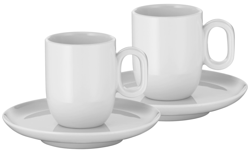 WMF - SET 2x Espresso kopje met schotel BARISTA wit