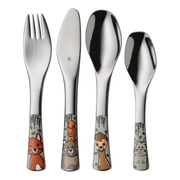 WMF - Set de couverts pour enfants FOREST FRIENDS 4pcs