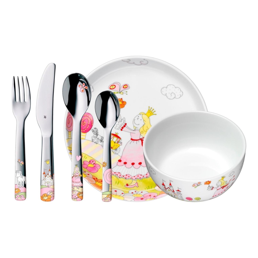 WMF - Set de vaisselle et de couverts pour enfants Princesse Anneli 6pcs