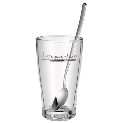 WMF - Set de verres et de cuillères pour latte macchiato CLEVER & MORE 6 pcs