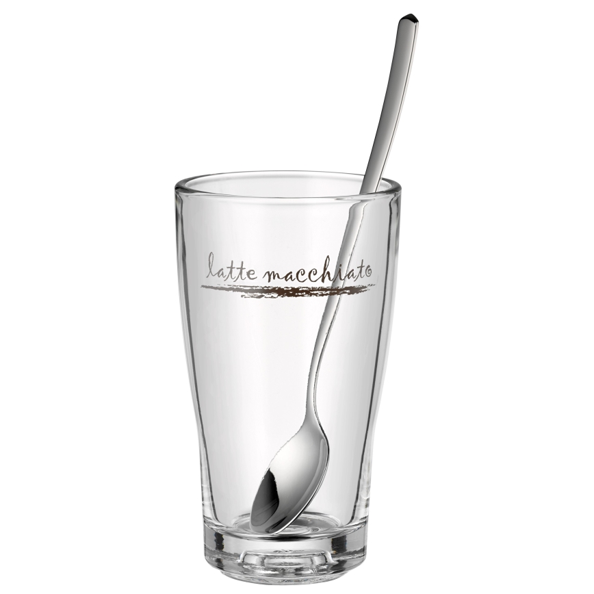 WMF - Set de verres et de cuillères pour latte macchiato CLEVER & MORE 6 pcs